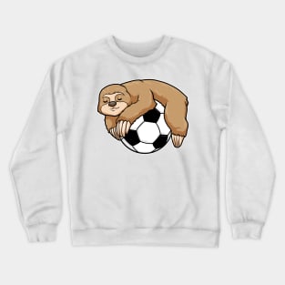 Sloth with Soccer ball Crewneck Sweatshirt